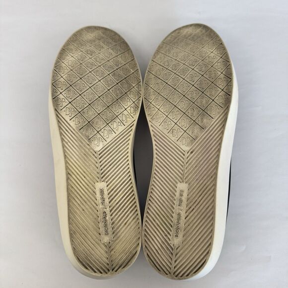 Donald J Pliner Sonia Black Canvas Slip On Sneaker Shoes Women 8.5 Casual Boat - Picture 10 of 11